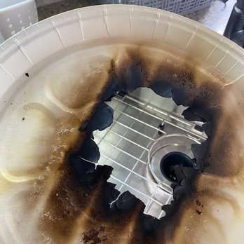 Papa Murphy's - Paper plate which has burnt onto the pizza. - Pizza Near Me - Tucson, Arizona Papa Murphy's - Paper plate which has burnt onto the pizza. - Pizza Near Me - Tucson, Arizona