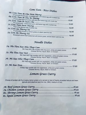 Menu photo 6 Ben Thanh Restaurant Matthews, NC