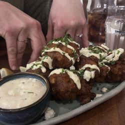 Trackside at Castaneda Hotel - Elote fritters