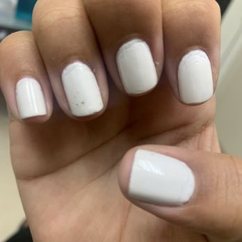 Nail Center and Spa - Bubbles and chips with uneven paint at the base - Nail Salons Near Me - Laguna Woods, California Nail Center and Spa - Bubbles and chips with uneven paint at the base - Nail Salons Near Me - Laguna Woods, California