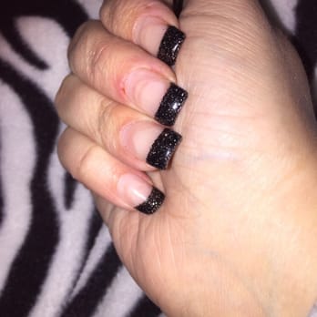 Pink Nails - Black Rockstar Gel - Nail Salons Near Me - Las Vegas, Nevada Pink Nails - Black Rockstar Gel - Nail Salons Near Me - Las Vegas, Nevada