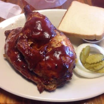 Strickland's Restaurant - 1/2 chicken Plate. - American Near Me - Falfurrias, Texas