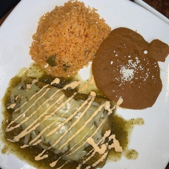 Cafe Herrera - Shrimp Enchiladas + Rice & Beans - Tex-Mex Near Me - Dallas, Texas