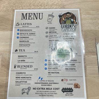 Gordos Cafecito - Menu - Coffee & Tea Near Me - San Bernardino, California Gordos Cafecito - Menu - Coffee & Tea Near Me - San Bernardino, California