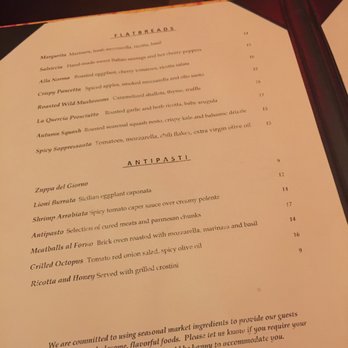 Bistango - The menu - Italian Near Me - New York, New York