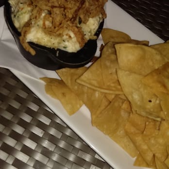 Amuse - Hot crab and artichoke dip $13 - Steakhouses Near Me - La Jolla, California