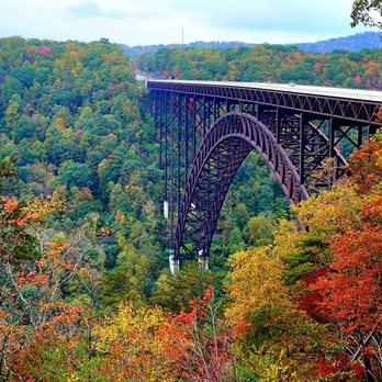 New River Gorge Bridge - Bridge Overlook at Canyon Rim Visitor Center. Oct. 14 - Landmarks & Historical Buildings Near Me - Fayetteville, West Virginia New River Gorge Bridge - Bridge Overlook at Canyon Rim Visitor Center. Oct. 14 - Landmarks & Historical Buildings Near Me - Fayetteville, West Virginia