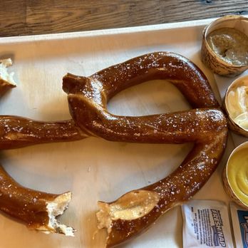 Katy Beer Garden - Pretzel as big as your head! - Beer Gardens Near Me - Katy, Texas