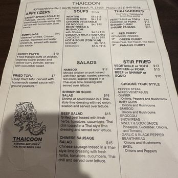 Thaicoon Restaurant - Menu - Thai Near Me - North Palm Beach, Florida Thaicoon Restaurant - Menu - Thai Near Me - North Palm Beach, Florida
