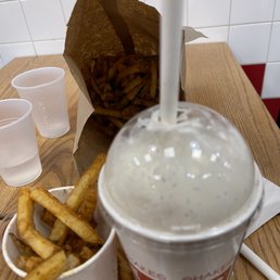 Little Cajun Fries and Milkshake