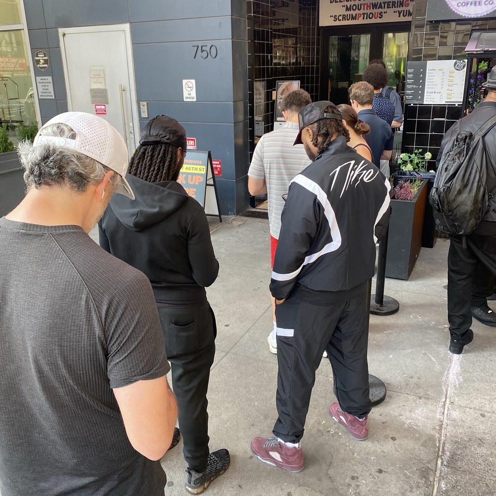 Birdbox - Line about 30min before opening on a weekday - Chicken Shop Near Me - New York, New York