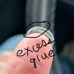 Morii Nails Spa - THICK clumps of glue under my nails
