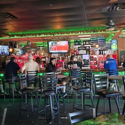 Old Village Tavern - Interior looking toward bar