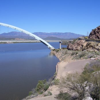 Apache Trail Scenic Byway - Bridge at Roosevelt Lake - Local Flavor Near Me - Apache Junction, Arizona