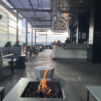 54thirty Rooftop - Seating near the fire - so cozy! - Lounges Near Me - Denver, Colorado