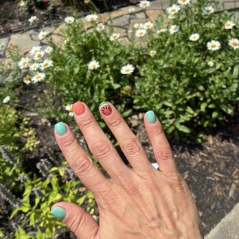 Liam Nail Spa - Builder gel watermelon summer Mani - Nail Salons Near Me - Greensboro, North Carolina Liam Nail Spa - Builder gel watermelon summer Mani - Nail Salons Near Me - Greensboro, North Carolina