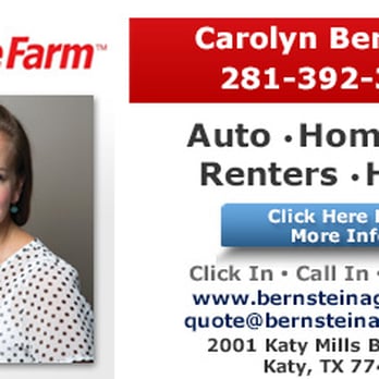 Carolyn Bernstein - State Farm - Ad powered by: YellowPageCity.com - Home & Rental Insurance Near Me - Katy, Texas Carolyn Bernstein - State Farm - Ad powered by: YellowPageCity.com - Home & Rental Insurance Near Me - Katy, Texas