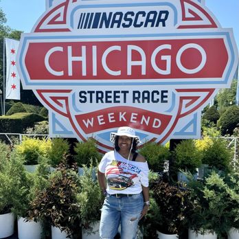 NASCAR Chicago Street Race - Race Sign, there was a line for this picture - Race Tracks Near Me - Chicago, Illinois NASCAR Chicago Street Race - Race Sign, there was a line for this picture - Race Tracks Near Me - Chicago, Illinois