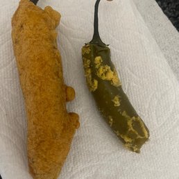 Mirchi Bajji poorly prepared. Mirchi Bajji poorly prepared.