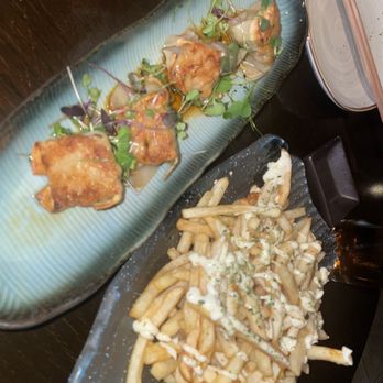 Kai - chicken and truffle dumplings with furikake fries - Asian Fusion Near Me - Plano, Texas