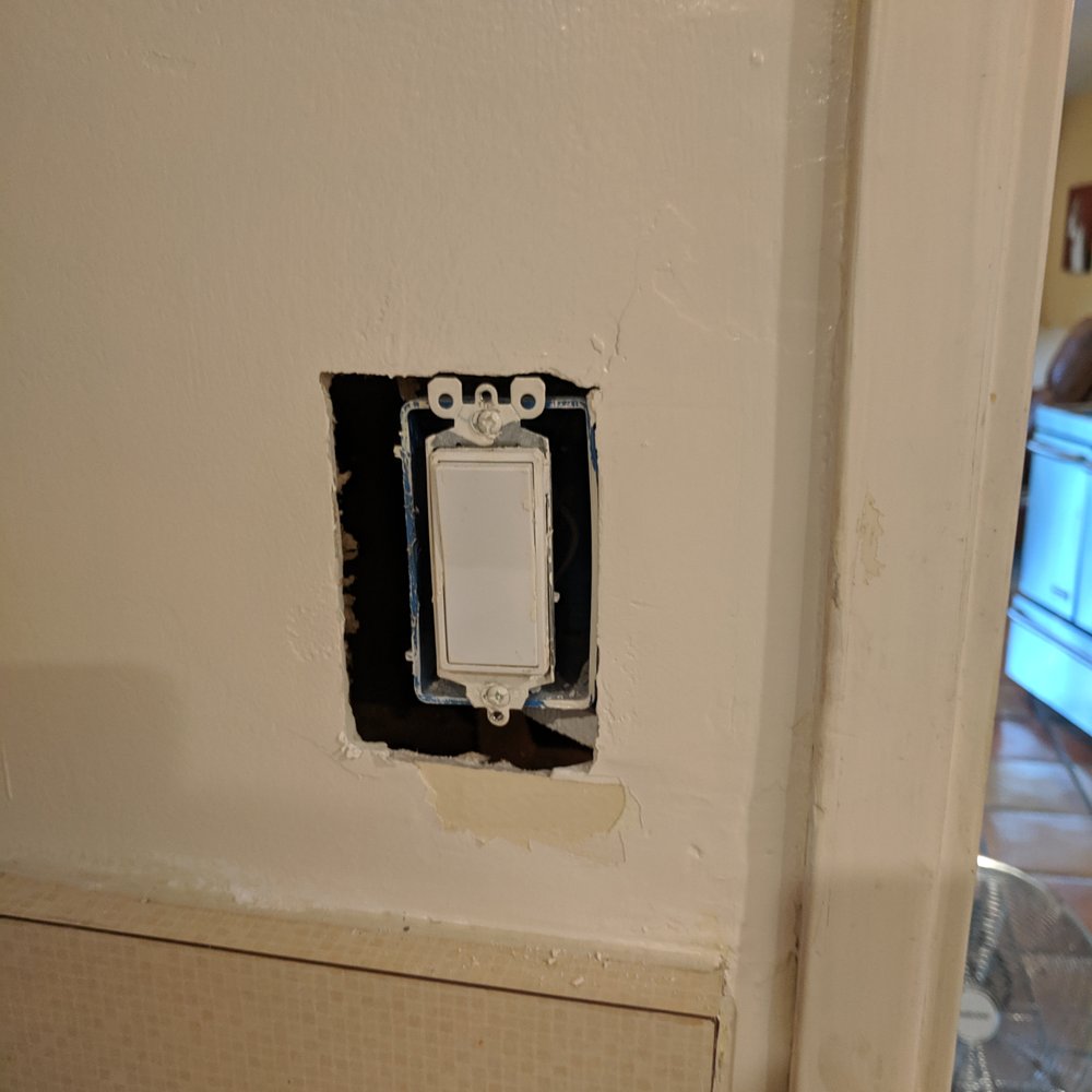 Trusty Justin - Before - the failed repair from 15 years ago - Handyman Near Me - Orange, California Trusty Justin - Before - the failed repair from 15 years ago - Handyman Near Me - Orange, California