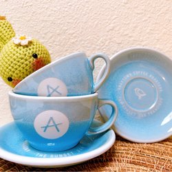 Andytown Roastery, Training Lab, & Coffee Supply - Cappuccino and latte cup with saucer available here for purchase