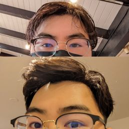 noice! light perm, 3 on the sides with a natural taper, a part that complements my potentially receding hairline [ :( ]