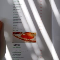 Restaurante Katy - Carta