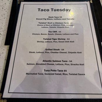 Twist Martini - "Taco Tuesday" menu for 10.11.22. - New American Near Me - Virginia Beach, Virginia Twist Martini - "Taco Tuesday" menu for 10.11.22. - New American Near Me - Virginia Beach, Virginia