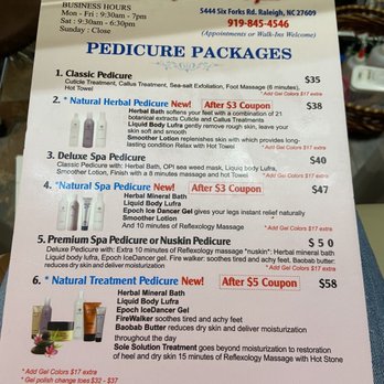Fantasy Nail Spa - Service Menu - Nail Salons Near Me - Raleigh, North Carolina