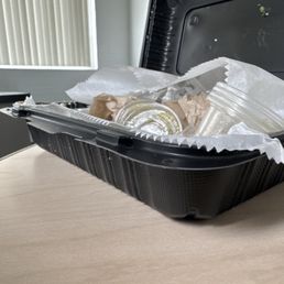 The container the food came in. The container the food came in.