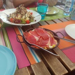Blue Coffee Bike - Huevos rotos con jamón