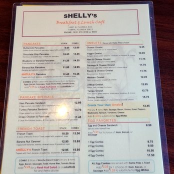 Shelly's Cafe - Menus - Breakfast & Brunch Near Me - Tampa, Florida Shelly's Cafe - Menus - Breakfast & Brunch Near Me - Tampa, Florida