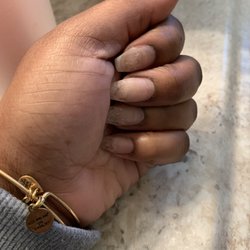 Lucky Nails - Went into this shop today just visited two weeks prior to be told my nails where old. I cut them down so I know they weren't old!