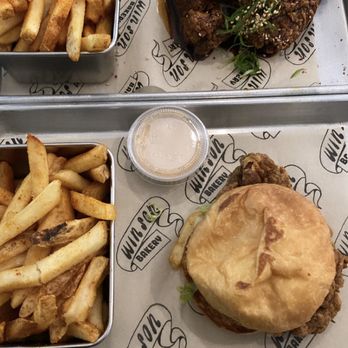 Win Son Bakery - Big Chicken Box (top) * Fried Chicken Milk Bun (bottom) - Taiwanese Near Me - Brooklyn, New York