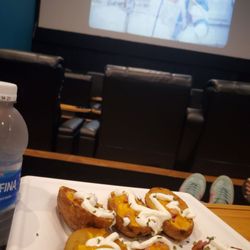 Sabal Palm Luxury Theater - Potato skins,  water (sour patch kids)