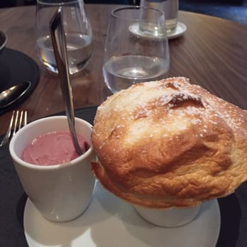 Auguste - [Desserts] Soufflé Grand Marnier Glace au fromage blanc - French Near Me - Paris, 75