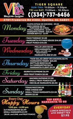 Menu photo 2 Viva La Vida Opelika, AL Menu photo 2 Viva La Vida Opelika, AL