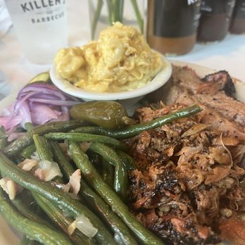 Killen's Barbecue - Two meat plate - Barbeque Near Me - Pearland, Texas Killen's Barbecue - Two meat plate - Barbeque Near Me - Pearland, Texas