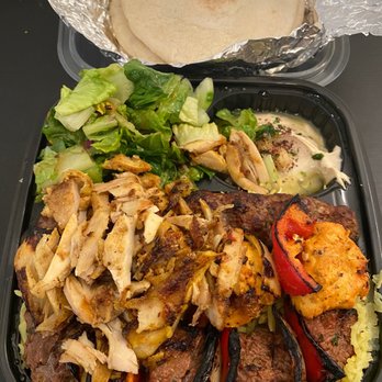 Falafel & Grill - Combination Meat Plate - Mediterranean Near Me - Chicago, Illinois Falafel & Grill - Combination Meat Plate - Mediterranean Near Me - Chicago, Illinois