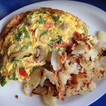 Brownstone Pancake Factory - Garden omelet with home fries.  Not impressed. - Breakfast & Brunch Near Me - Edgewater, New Jersey