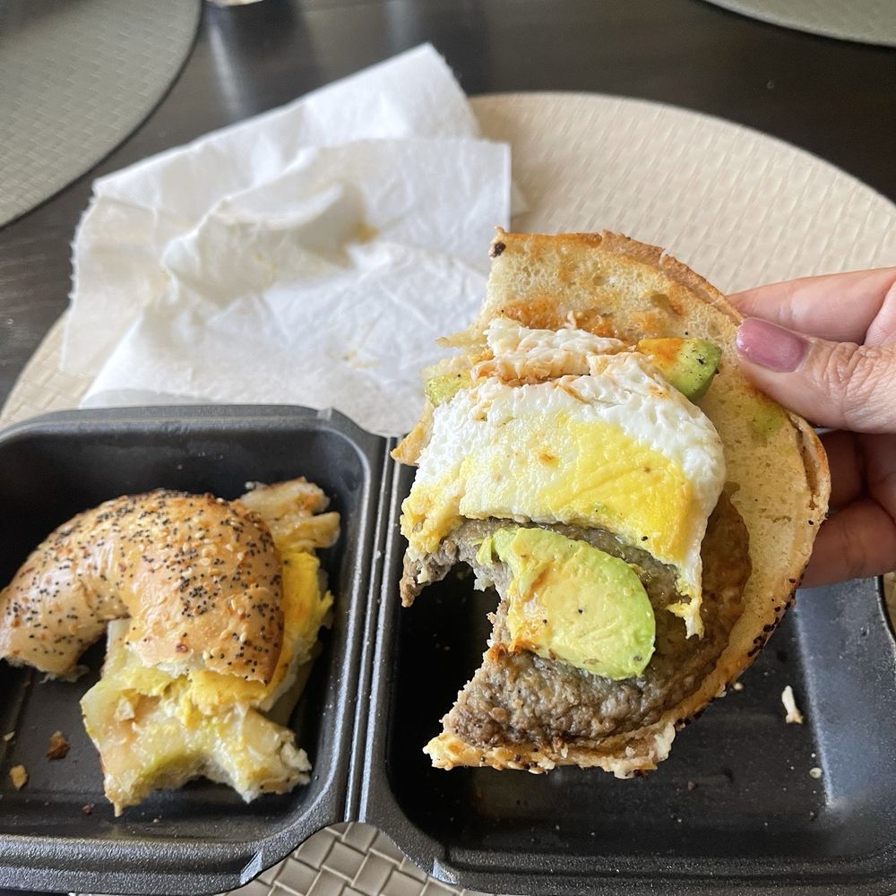 White Buffalo Coffee Bar - Bagel breakfast sandwich - Coffee & Tea Near Me - Oklahoma City, Oklahoma