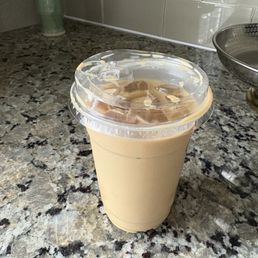 Iced latte with oat milk Iced latte with oat milk
