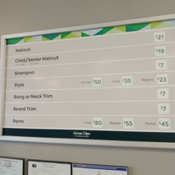 Great Clips - Menu   WALK-IN WELCOME  HOURS 8 AM TO 7PM SATURDAY 9 TO 6PM  SUNDAY 10 TO 4 PM SENIOR PRICE $19.00