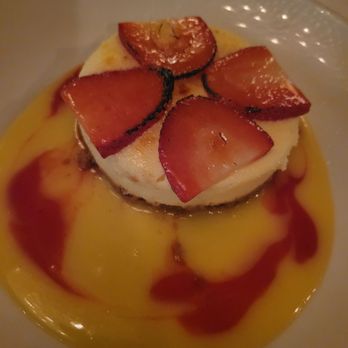 Morton's The Steakhouse - Brulee strawberry cheesecake. - Steakhouses Near Me - Schaumburg, Illinois Morton's The Steakhouse - Brulee strawberry cheesecake. - Steakhouses Near Me - Schaumburg, Illinois