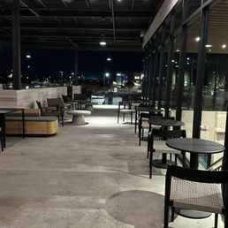 Upstairs outdoor seating