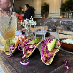 Hacienda Real - Shrimp and fish tacos.