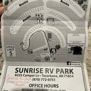 Sunrise Rv Park - Campgrounds Near Me - Texarkana, Arkansas Sunrise Rv Park - Campgrounds Near Me - Texarkana, Arkansas