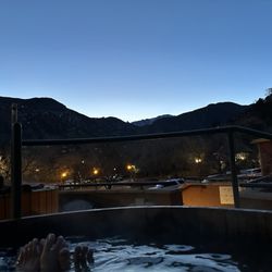 SunWater Spa - Sheep mountain tub view