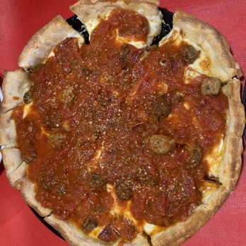 Chicago Pizza Kitchen - true chicago with sausage and pepperoni - Pizza Near Me - Albuquerque, New Mexico